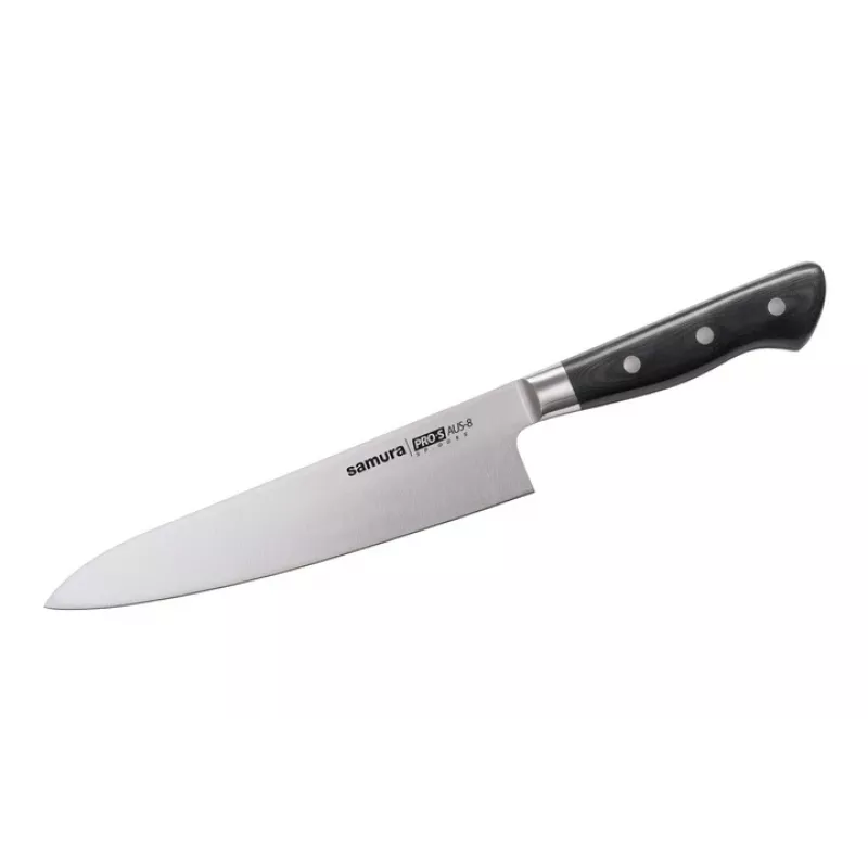 SAMURA PRO-S 3-Piece Knife Set, AUS-8 Steel, G-10 Handles
