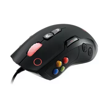 Thermaltake VOLOS Black Laser Gaming Mouse, 6500 DPI, 14 Buttons, Wired
