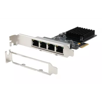 EXSYS EX-6083 PCIe x4 Gigabit Ethernet 4-Port Low Profile Network Interface Card