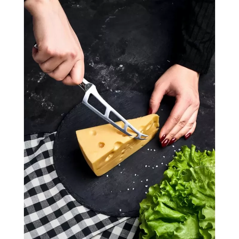SAMURA Harakiri Cheese Knife 135 mm AUS-8 Steel Serrated Black ABS Handle