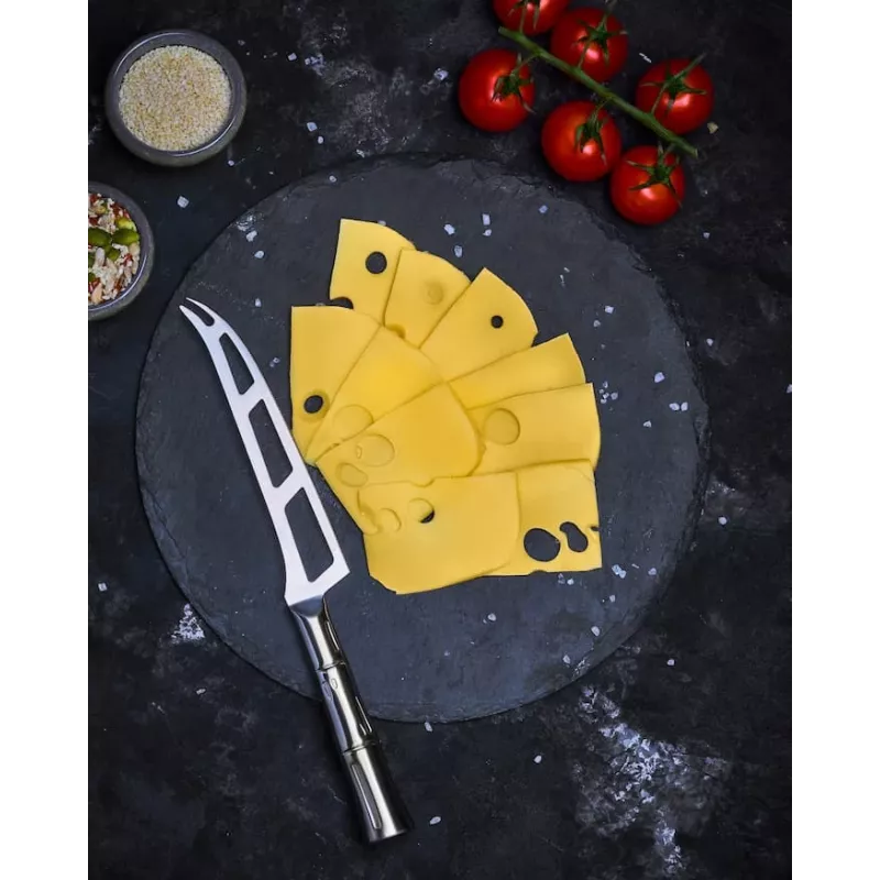 SAMURA Harakiri Cheese Knife 135 mm AUS-8 Steel Serrated Black ABS Handle