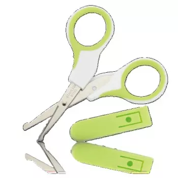 Kidsme Baby Nail Scissors with Rounded Safety Tips and Protective Cover