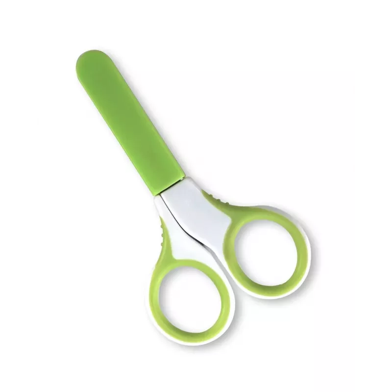 Kidsme Baby Nail Scissors with Rounded Safety Tips and Protective Cover