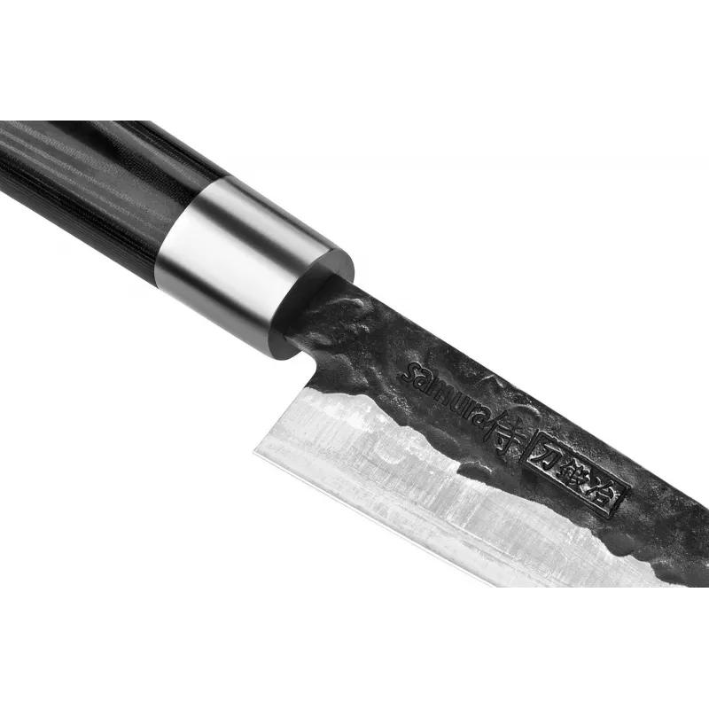 SAMURA Blacksmith Nakiri Knife 162 mm, AUS-8 Stainless Steel, Hammered Blade, G10 Handle