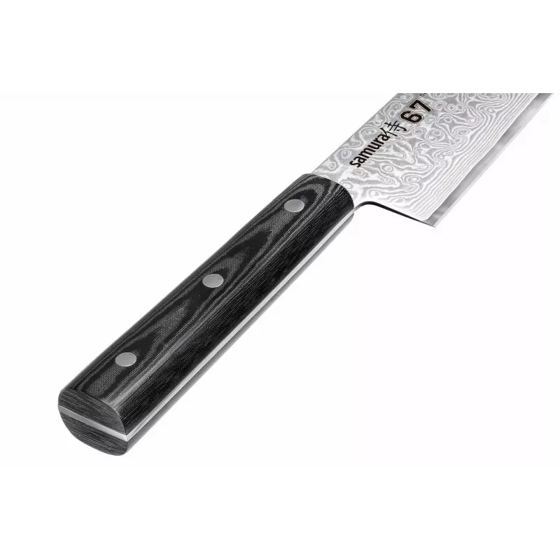 SAMURA Damascus Chef's Knife 208 mm, VG-10 Core, 67-Layer Steel, Micarta Handle