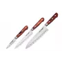 SAMURA Harakiri 3-Piece Knife Set with AUS-8 Stainless Steel Blades, Black ABS Handles