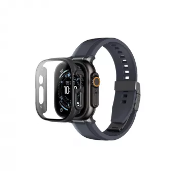 AMAZINGTHING Radix Full Protection Case with Tempered Glass for Apple Watch Ultra 3 49mm - Black