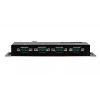 EXSYS EX-6164 4-Port RS-232 Serial Device Server, Ethernet to Serial, Metal, 10/100 Mbps, Virtual COM