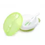 Kidsme Suction Bowl with Lid and Thermal Spoon, Lime Green, 9m+