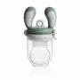 Kidsme Food Feeder Large Grey - Baby Fruit & Vegetable Nibbler, 6+ Months, Silicone Pouch, BPA Free