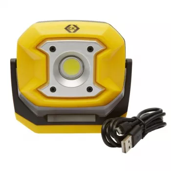 C.K Tools Rechargeable Work Light, COB LED, 700 lm, 10 W, IP65/IK05 (T9735USB)