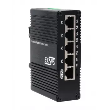 EXSYS Mini 5-Port Ethernet PoE Pass-Through Switch - 5x10/100/1000Tx (EX-62020POE-P)