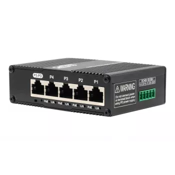 EXSYS Mini 5-Port Ethernet PoE Pass-Through Switch - 5x10/100/1000Tx (EX-62020POE-P)