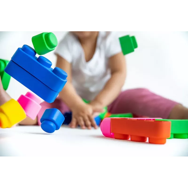 Gerardo's Toys GT3108 Soft Building Blocks Set, 10 Pieces, EVA Foam, Multi-Coloured