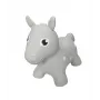 Gerardo's Toys Grey Horse Jumping Animal Toy for Kids 12+ Months, Inflatable Hopper with Pump, Supports 50 kg, Indoor & Outdoor