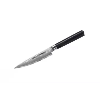 SAMURA Damascus Universal Knife 125 mm, 67-Layer VG-10 Core, G-10 Handle