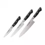 SAMURA PRO-S 3-Piece Kitchen Knife Set with AUS-8 Blades and G-10 Handles