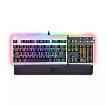 Thermaltake Argent K5 Mechanical Gaming Keyboard - Cherry MX Speed Silver, RGB, German Layout