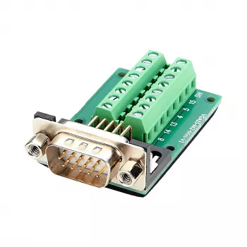 EXSYS EX-49022 VGA Male to 16-Pin Terminal Block Breakout Adapter