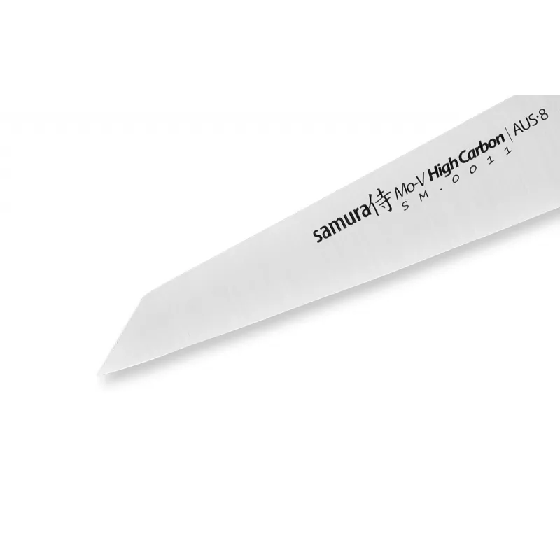 SAMURA Harakiri Utility Knife 93 mm AUS-8 Stainless Steel Black ABS Handle