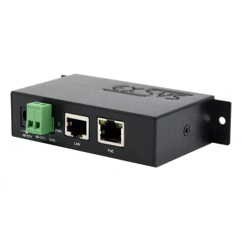 EXSYS EX-6009POE 90W Gigabit PoE++ Injector, 48-57V DC Terminal Block Input, IEEE 802.3bt Type 4, DIN-Rail/Wall Mount
