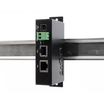 EXSYS EX-6009POE 90W Gigabit PoE++ Injector, 48-57V DC Terminal Block Input, IEEE 802.3bt Type 4, DIN-Rail/Wall Mount