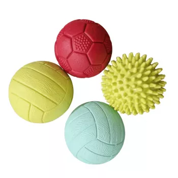 Gerardo's Toys GT7710 Baby Massage & Sensory Ball Set, 4 Pieces, Assorted Textures and Colours, 6+ Months