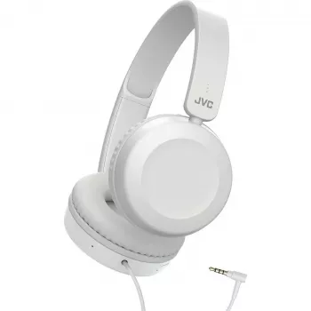 JVC austiņas ar vadu un mikrofonu, baltas