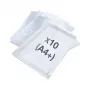 Rapesco ECO GRS A4 Document Wallets Transparent Clear, 10 Pack (1816)