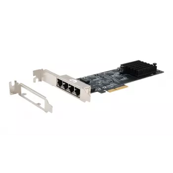 EXSYS Quad 5 Gigabit Ethernet PCIe x4 Card (Realtek RTL8126) EX-60154