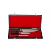 SAMURA MO-V 3-Piece Kitchen Knife Set, AUS-8 Molybdenum Vanadium Steel, Black ABS Handles