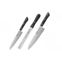 SAMURA Harakiri 3-Piece Knife Set with Paring, Utility, and Chef's Knives, AUS-8 Stainless Steel Blades, Black ABS Handles