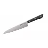 SAMURA Harakiri 3-Piece Knife Set with Paring, Utility, and Chef's Knives, AUS-8 Stainless Steel Blades, Black ABS Handles