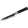 SAMURA SP5-0220 3-Piece Kitchen Knife Set, AUS-8 Stainless Steel Blades, Black ABS Handles, Paring, Utility, Chef's Knives