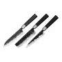 SAMURA Blacksmith 3-Piece Knife Set - Chef's, Utility, Paring - AUS-8 Steel, G-10 Handles