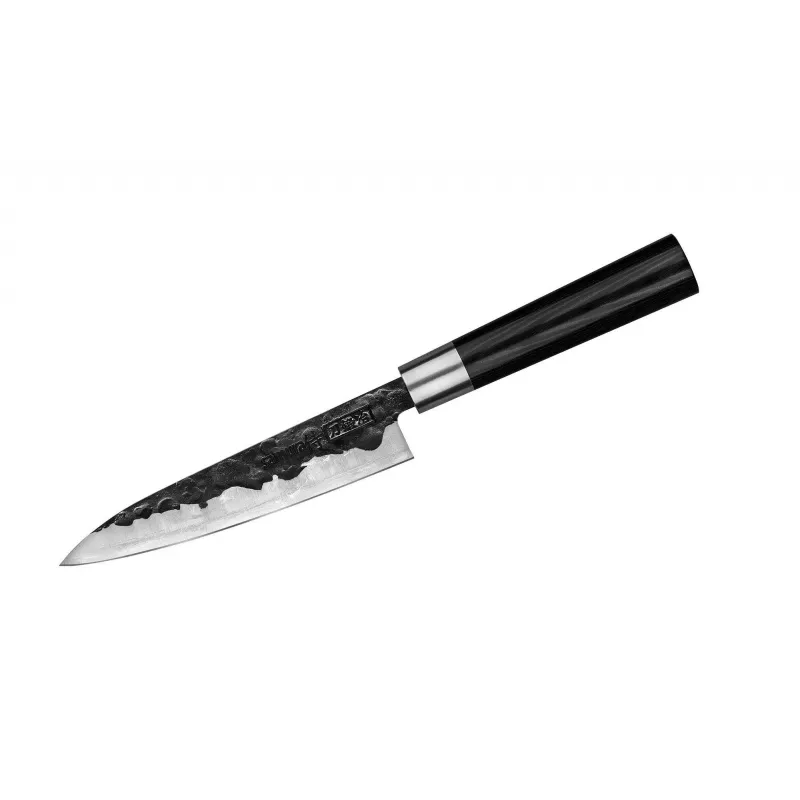 SAMURA Blacksmith 3-Piece Knife Set - Chef's, Utility, Paring - AUS-8 Steel, G-10 Handles