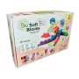 Gerardo's Toys Soft Building Blocks Set with Wheels, 33 Pieces (25 Blocks + 8 Wheel Parts)