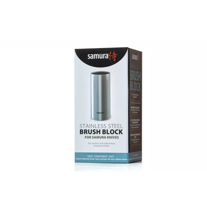 SAMURA KBM-100 Magnetic Knife Block, Bamboo, Double-Sided, Holds up to 10 Knives