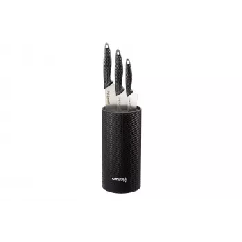 Samura Golf 3-Knife Set with Wooden Stand