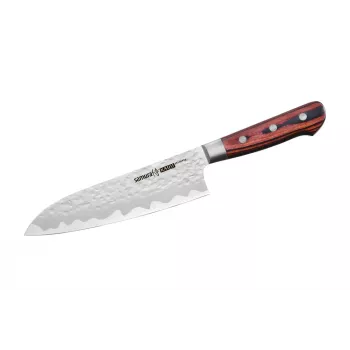 SAMURA Santoku Knife 180 mm Kaiju Series AUS-8 Steel Pakkawood Handle