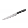 SAMURA Harakiri 8-Piece Kitchen Knife Set with Scissors and Peeler, AUS-8 Steel, Black ABS Handles