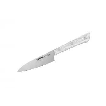 Samura Harakiri Utility Knife 99 mm AUS-8 Stainless Steel Black ABS Handle