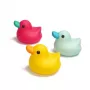Kidsme Bath Duck Set, Pink, Yellow, Blue - 3-Piece Floating Squeaky Bath Toys for Babies and Toddlers