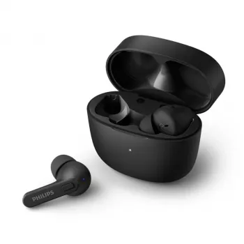 PHILIPS TAT2206BK/00 True Wireless In-Ear Headphones with Charging Case, Black