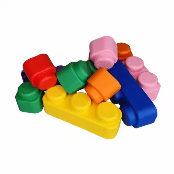 Gerardo's Toys GT3105 Soft Building Blocks Set, 42 Pieces, EVA Foam, Multi-Coloured, for Ages 12 Months+