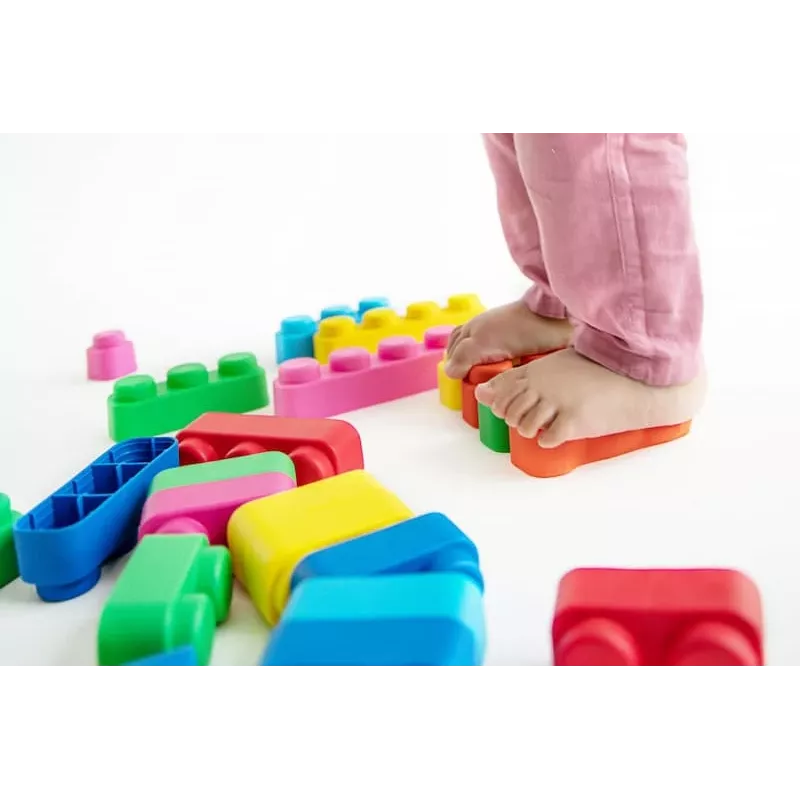 Gerardo's Toys GT3105 Soft Building Blocks Set, 42 Pieces, EVA Foam, Multi-Coloured, for Ages 12 Months+