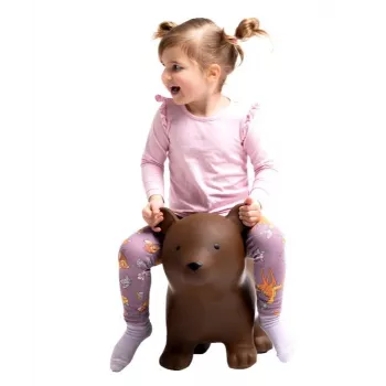 Gerardo's Toys Inflatable Jumping Bear Toy, Brown