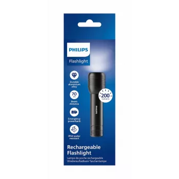 PHILIPS LED Flashlight SFL7003R/10 Black