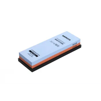 SAMURA SCS-280/C Dual-Sided Water Sharpening Stone, #2000/#5000 Grit, Corundum, with Non-Slip Base