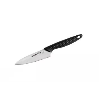 SAMURA Golf Paring Knife 98mm AUS-8 Stainless Steel Black ABS Handle